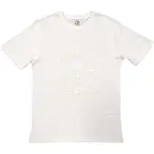 Ginza.se Avenged Sevenfold: Unisex T-Shirt/Classic Deathbat (White) (Hi-Build White-On-White) (Small)