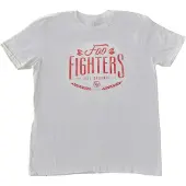 Ginza.se Foo Fighters: Unisex T-Shirt/100% Organic (White) (Ex-Tour) (XXX-Large)