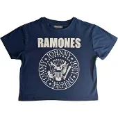 Ginza.se Ramones: Ladies Crop Top/Presidential Seal (Denim Blue) (Small)
