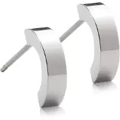 Blomdahl Örhängen Pendant Plain Curved 10 mm