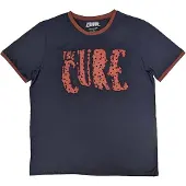 Ginza.se The Cure: Unisex Ringer T-Shirt/Logo (Navy Blue) (XX-Large)