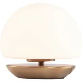 Steinhauer LED bordslampa Ancilla, dimbar, Vitt / opal, Vardagsrum / matsal, Glas, Modern, LED-bordslampa