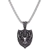 Northern Viking Jewelry Vegvisir Shield halsband NVJRS114