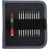 Wiha 269 T11 01 Utbytbara blad set 11 delar Spår, Stjärnspår Phillips, Inner-TORX, Inner-sexkantig Verkstad