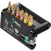 Wera Bit-Check 7 Diamond 1 05057416001 Bit-Set 7 delar Stjärnspår Pozidriv, Stjärnspår Phillips, Spår BiTorsion