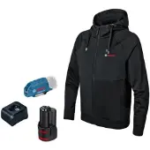 Bosch Professional Ghh 12 + 18v Xa + Gaa 12v-21 + Gba 12v 2.0 Uppvärmd Jacka