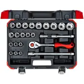 Gedore Hylsnyckelsats 3300056; 1/2''; 24 st.