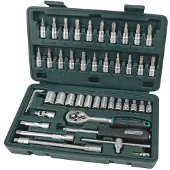 BRÜDER MANNESMANN Hylsnyckelsats metrisk 1/4 46 delar M 2040