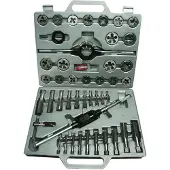 BRÜDER MANNESMANN M53245 Gängskärningssats 45 delar metrisk M6, M8, M10, M12, M14, M16, M18, M20, M22, M24