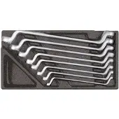 Gedore 3301697 R22150000 Dubbelskruvnyckelsats 8 delar Nyckelvidd (Metrisk) (för titel) 07 - 29 mm
