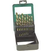 BRÜDER MANNESMANN M54319 Metall-spiralborrset 19 delar 1 mm, 1.5 mm, 2 mm, 2.5 mm, 3 mm, 3.5 mm, 4 mm, 4.5 mm, 5 mm, 5.5 mm, 6 mm, 6.5 mm 1 st