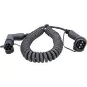 Ks Tools 117.7350 Elbil laddkabel 8 m Spiralkabel