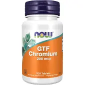 Now , GTF Krom, 200 mcg, 100 Tabletter