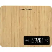 Profi Cook PC-KW 1271 Bambus Köksvåg digital Vägningsområde=5 kg Bambus 240 x 190 x 23