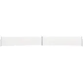 vidaXL Infällbar sidomarkis 170x1200 cm gräddvit