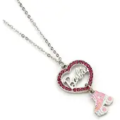 Ginza.se Barbie: Crystal Heart and Roller Skate Necklace