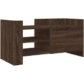 vidaXL Tv-bänk brun ek 80x35x40 cm konstruerat trä