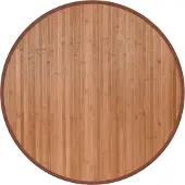 vidaXL Rund matta, naturlig, 80 cm, bambu
