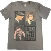 Ginza.se Peaky Blinders: Unisex T-Shirt/Portraits Grid (Charcoal Grey) (Small)