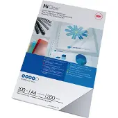 GBC HiClear - A4 (210 x 297 mm) - 200 mikrometer - superklar - 100 stk PVC-bindningsskydd - för IBICO CombBind ibiMaster 250e