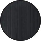 vidaXL Matta rund svart 100 cm bambu