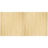 vidaXL Matta rektangulär ljus naturlig 100x200 cm bambu