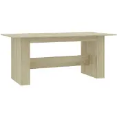 vidaXL Matbord sonoma-ek 180x90x76 cm konstruerat trä