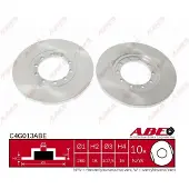 ABE Bromsskiva C4G013ABE bak, full, 1 Stycke