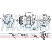 Nissens Kompressor för luftkonditionering 890650