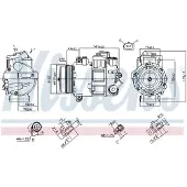 Nissens Kompressor, luftkonditionering 890412