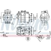 Nissens Kompressor för luftkonditionering 890635