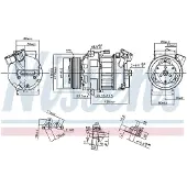 Nissens Kompressor för luftkonditionering 890269
