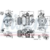 Nissens Kompressor för luftkonditionering 890792