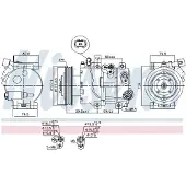 Nissens Kompressor, luftkonditionering 890423