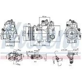 Nissens Kompressor för luftkonditionering 890133