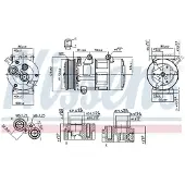 Nissens Kompressor för luftkonditionering 89326