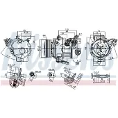 Nissens Kompressor för luftkonditionering 890791