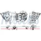 Nissens Kompressor för luftkonditionering 890805