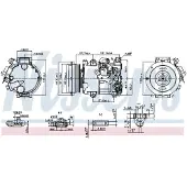 Nissens Kompressor för luftkonditionering 890808