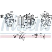 Nissens Kompressor för luftkonditionering 890552