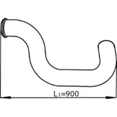 DINEX Avgasrör 81720