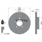 Textar Bromsskiva 92055605 fram, ventilerad, höggradigt förkolnad, 1 Stycke