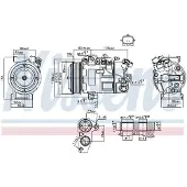 Nissens Kompressor för luftkonditionering 890802