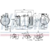 Nissens Kompressor för luftkonditionering 89483
