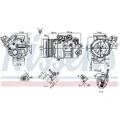 Nissens Kompressor för luftkonditionering 890795