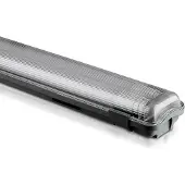 V-TAC Tak-/väggarmatur 2x18W LED-lampa (med lampor) 120 cm vattentät 6400K (kallvit)