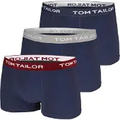 Tom Tailor Boxershorts marinblå / grå / vinröd / vit