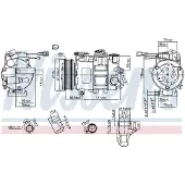 Nissens Kompressor, luftkonditionering 890620
