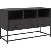 vidaXL TV-skåp svart 100,5x39x60,5 cm stål