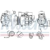 Nissens Kompressor för luftkonditionering 89513
